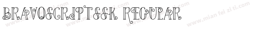 BravoScriptSSK Regular字体转换